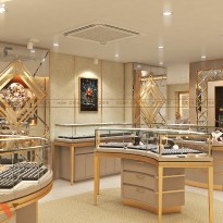 Mẫu thiết kế tiệm trang sức đá quý TAIRA đẳng cấp tại trung tâm TPHCM